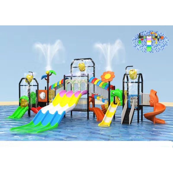 Summer Child Outdoor Water Park Equipment For 10-30 People / Water Park Playground