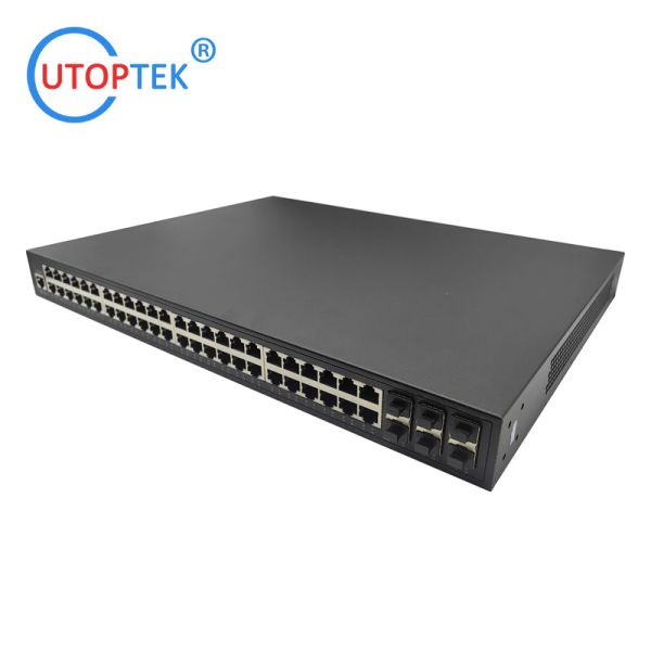 Layer3 Management 10/100/1000M 48xPOE+6port 10G SFP/SFP+ IEEE802.3af/at Total 800W POE Network switch(UT-PS48GP-6SFP+)