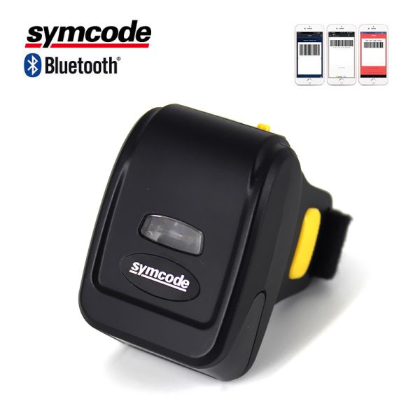 Portable Wearable Ring Barcode Scanner / Mini Barcode Reader Screen Scanning