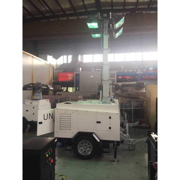 Diesel Fuel Mitsubishi Road Portable Generator Light Tower 9m Diesel Light Plant Generator 10kw