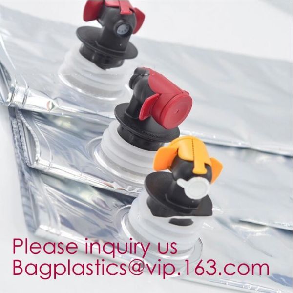 Wine Juice Water Oil Bag In Box With Tap Valve,3 L and 5 L Wine bag in box holder,red wine bag in box,Water bag with spo
