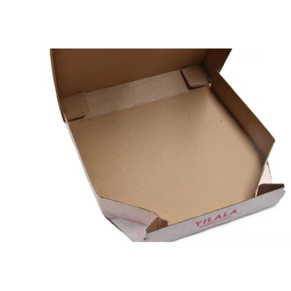 Custom Red Corrugated Mailer Pizza Packaging Box Rigid Paper Material