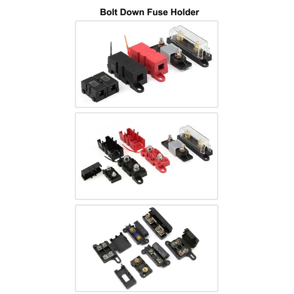 12V 32V DC Marine Boat Waterproof Battery Car Audio ANL MIDI MEGA Fuse Box Block Holder
