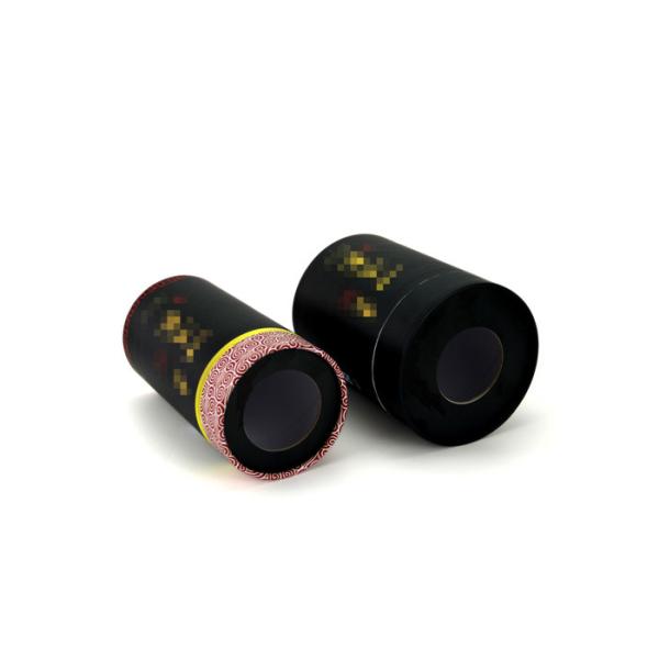 Custom Environmental Green Black Paper Tea Packing Box Silk Screen Printing