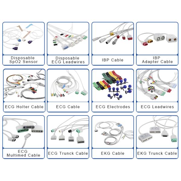 P-Hilips Digitrak Plus ECG Holter Cable 11pin ECG Machine Patient Cable