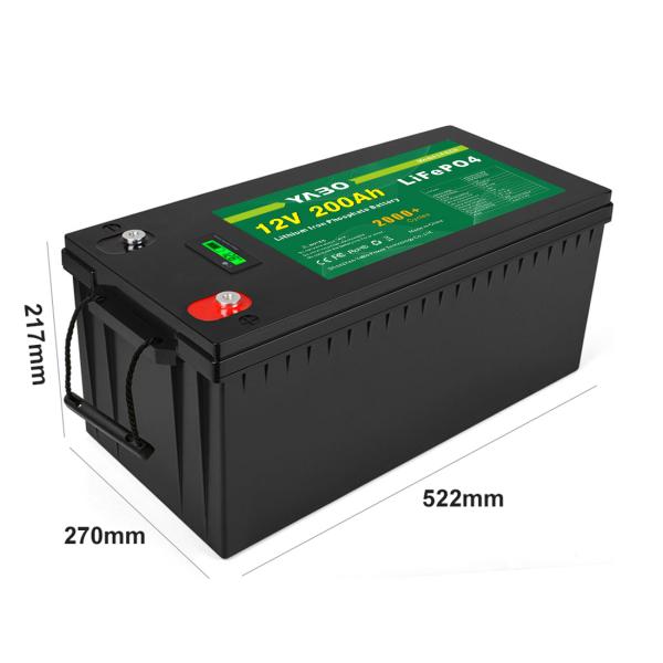 12V 200Ah Yacht Solar Lifepo4 Battery Marine RV Golf Cart UPS