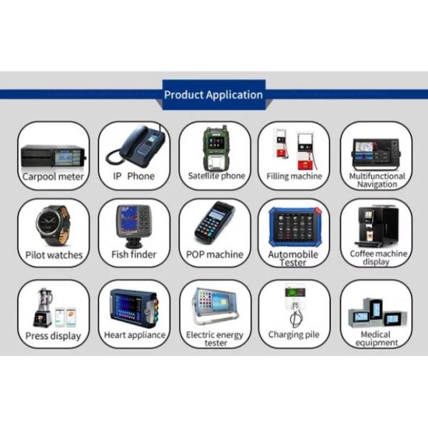 LED Backlight Monochrome Character COB LCD Display Module