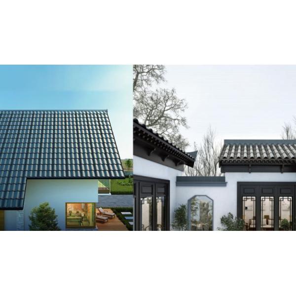 Customized 50W Curved Solar Tile for Innovative Building Integration