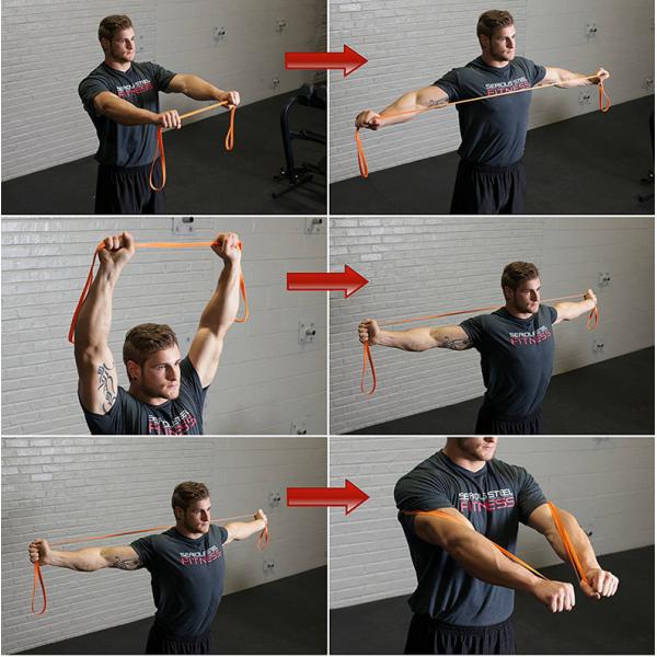 Professional Fitness Rubber Bands Length Customized For Strength Training