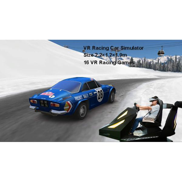 Black Colour 42 Inch Screen 300w VR Car Simulator