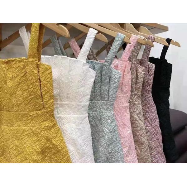 Flower Geometric Pattern 145cm Polyester Jacquard Fabric 200gsm Skin Friendly