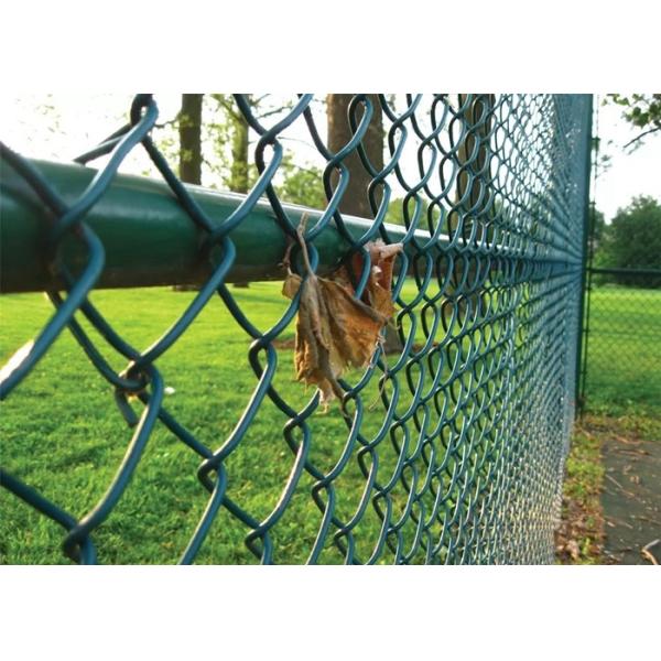25-100mm Chain Link Wire Mesh / 25m Diamond Chain Link Fence For Garden