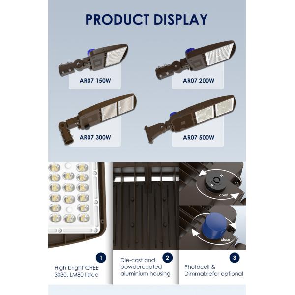 15000LM-75000LM LED Outdoor Area Light IP65 With Adjustable Color Temperature