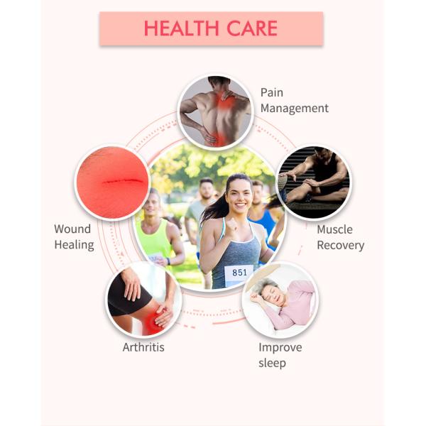 Home Use Red Light Therapy Panel LED Therapy Bed 633nm / 850nm For Pain Relief