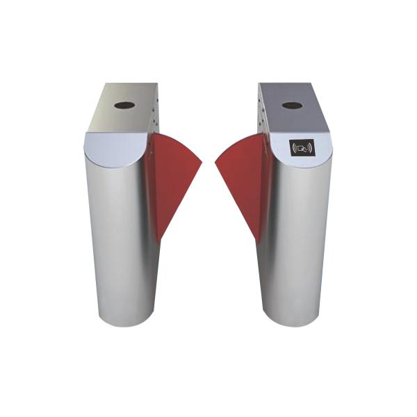 Biometric Retractable Flap Barrier Gate Controlled Access With Infrared Sensor