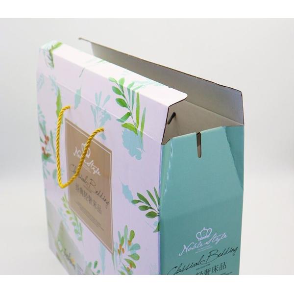 Custom Logo Folding Flat 3-Ply Corrugated Cardboard Kraft Paper Household Pillow Sports Fitness Packaging/Shipping/Moving/Storage Boxes Mailer Box with Handle