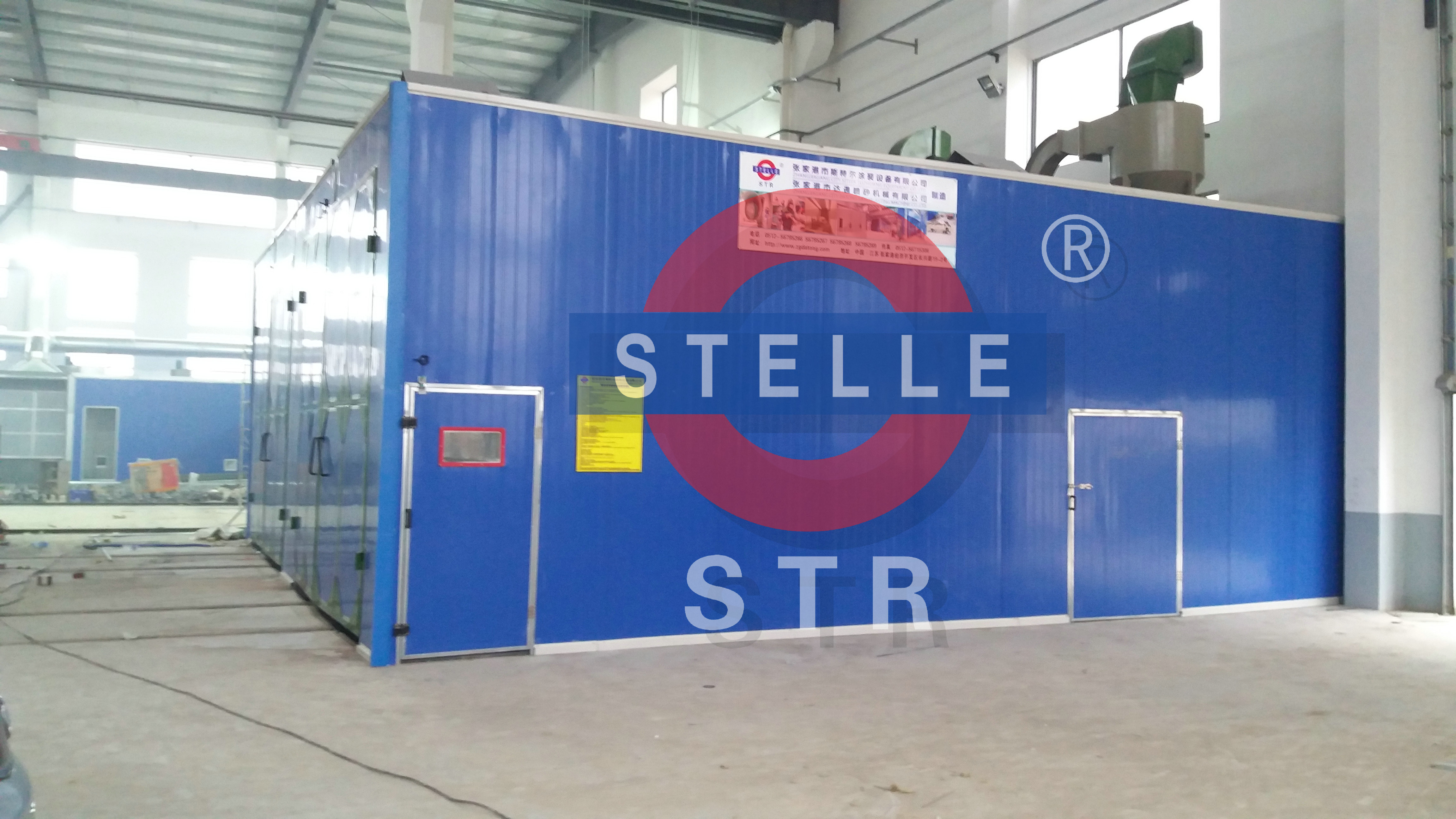 China Mechanical Recycling Sandblasting Rooms System Remove Paint Derusting wholesale