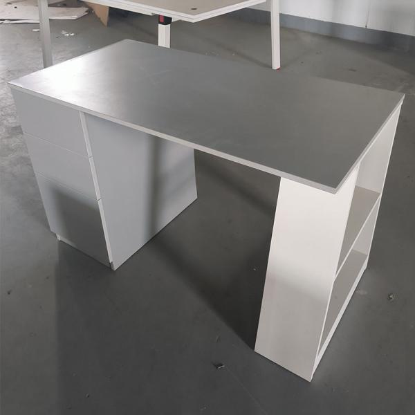 Home Office Wood Study Table Student Computer Desk With Cabinets