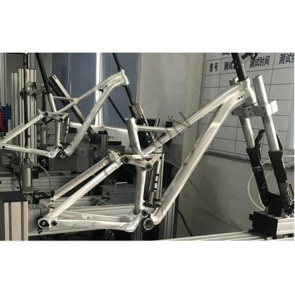 Full Suspension Motorized Bike Frame 140mm Travel Electric Trail Riding Style