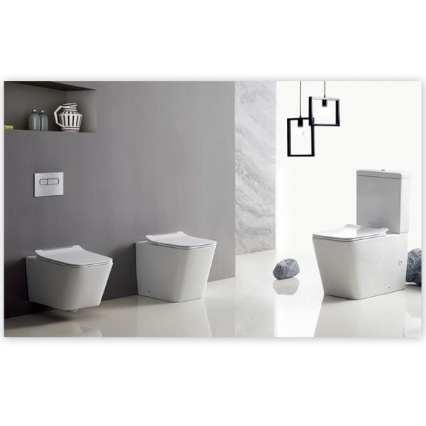 Ceramic Bathroom Sanitary Ware WC Matt Color Modern Wall Hung Toilet