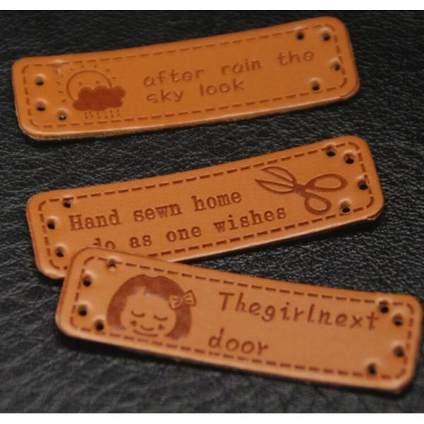 Sweatpants Slim Baggy Embossed Leather Patch For Jackets Hats Caps