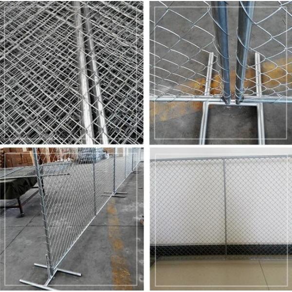 Customizable Galvanized Temporary Security Fencing Panels America 75X75mm