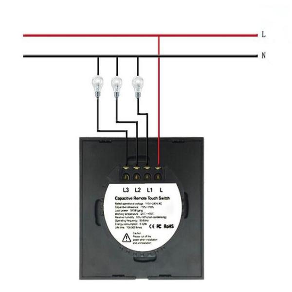 1/2/3 Gang 1 Way Touch Switch LED Light Switch Touch Screen Switch Wall Recessed Glass Panel Control AC 220V EU UK