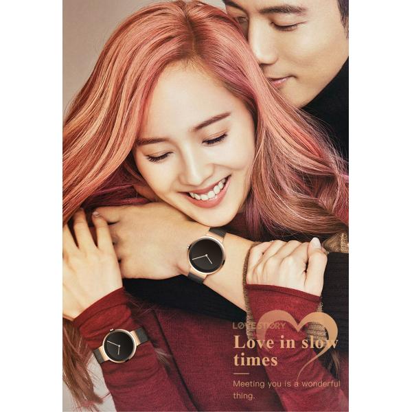 Hidden Clasp Couple Quartz Watch 5bar Water proof 36mm Diameter