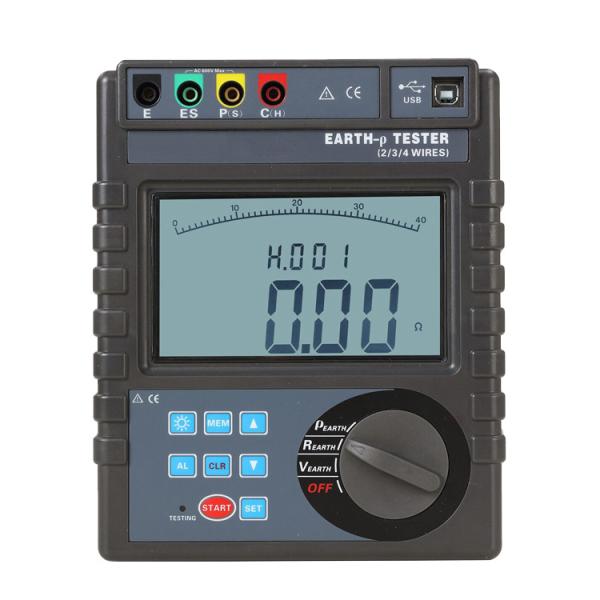 Digital Earth Resistance Tester Grounding Resistance Testing with Certificate