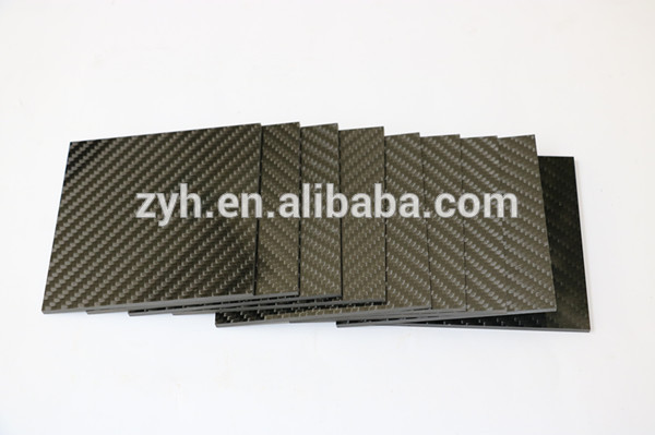 400X500X1.5mm 100% Carbon Fiber Plate Panel 3K Plain Weave Glossy