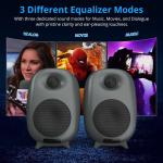 Black Bluetooth Bookshelf Speakers Romote Control CE FCC Certification
