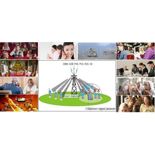 Four Channel Mobile Phone GPS Wireless Camera Signal Jammer Wifi Jamming Device