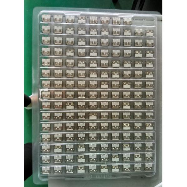 Blister tray and cover for usb connector