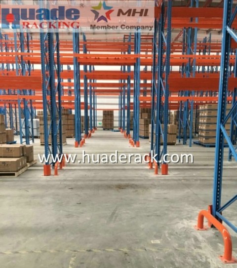 Industrial Selective Pallet Racking Systems Double Depth Optional Color