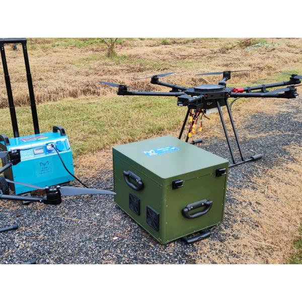 compact Smart Tethered Drone Station Overcurrent Protection Observation Window