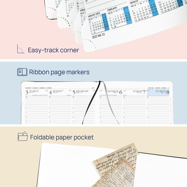 4.33X6.69inch ECO Friendly Academic Planner 2023 2023 Hourly Schedule