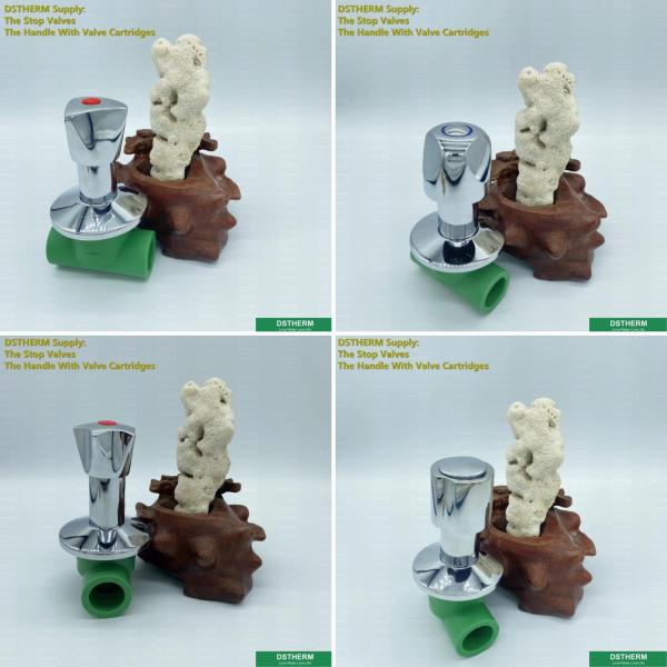 20mm Plastic PPR Stop Valve Tee Part Chrome Plated For Heat Insulation