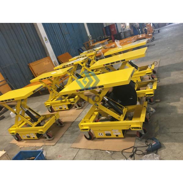 Mobile Electric Scissor Lift Table With Skirt Mobile Elevator Lift 1010x520mm