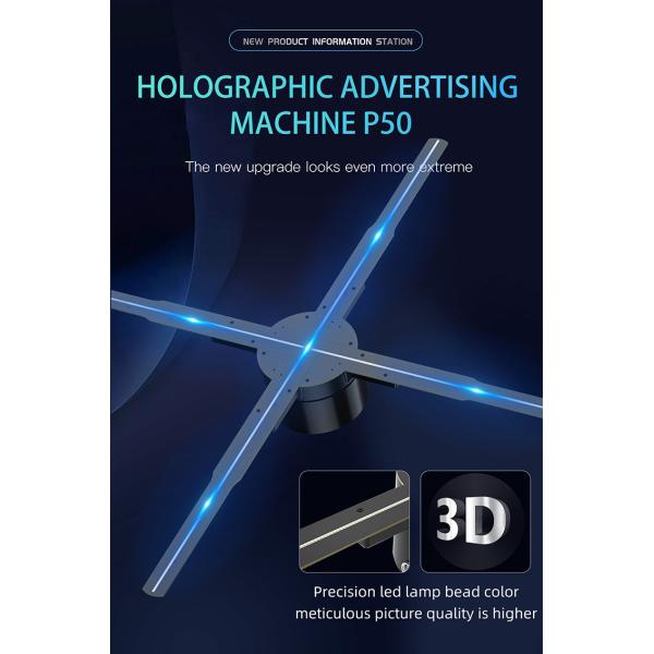Advertisement Display Real Hologram Projector LED FCC 3D Hologram Fan