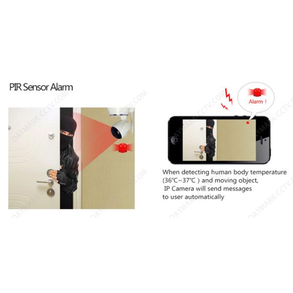 Indoor wifi direct connection hd security camera with RF433 alarm sensors