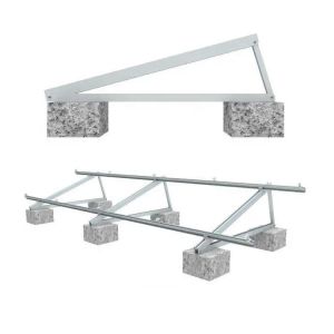 China ISO9001 Uncoated Adjustable Solar Panel Mounting Brackets With Ground Screw on sale
