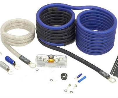 COAXIAL Connector Type Car Audio Amplifier OFC Installation Wiring Kit