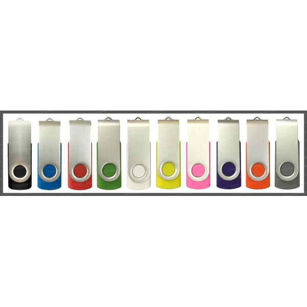 Bulk USB Swivel Flash Drive , Custom Printed Swivel Usb Memory Stick