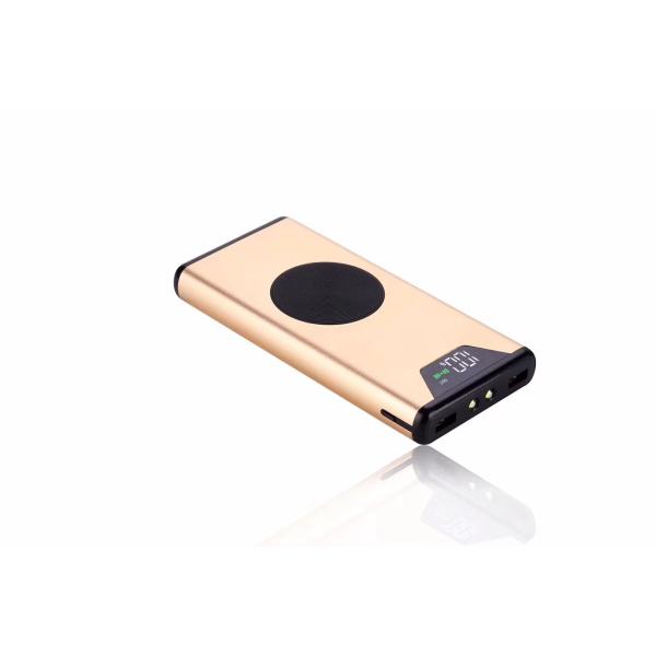 Customized Aluminum Fast Charge 10000mAh Polymer Lithium Battery Wireless Charging Mobile Power Bank