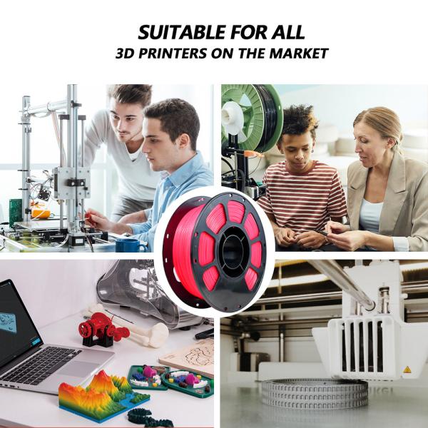 Temperature Color Change PLA+ Filament Red to Pink 1.75mm 1KG 3D Printer Filament Color Changing FDM 3D Printing Material