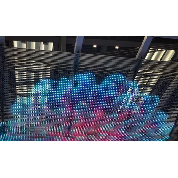 Waterproof IP67 RGB Led Pixel Screen Mesh Media Screen Led Video Wall For Building Facade Lighting