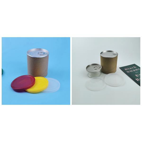 52mm Diameter 202# PE Plastic Lids Regular Mouth Tin Can Cover