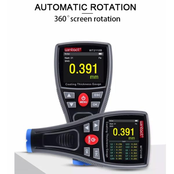 WT2100 Coating Film Thickness Gauge For Measuring Non Magnetic Thickness