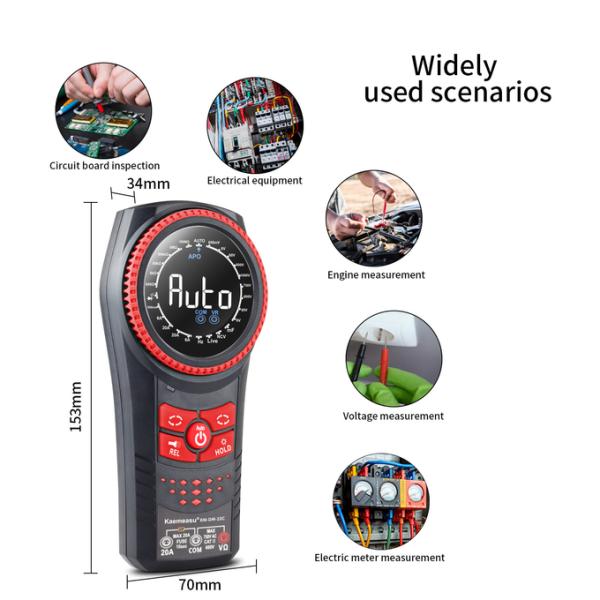 Kaemeasu 10C Auto Range Multimetro Smart Digita Voltage Meters NCV TRMS Diode Test Current Resistance Tester