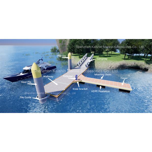 Customized Aluminum Floating Docks Marine Grade With Aluminium Beams Custom Dock Water Floating Island Pontoon Pl